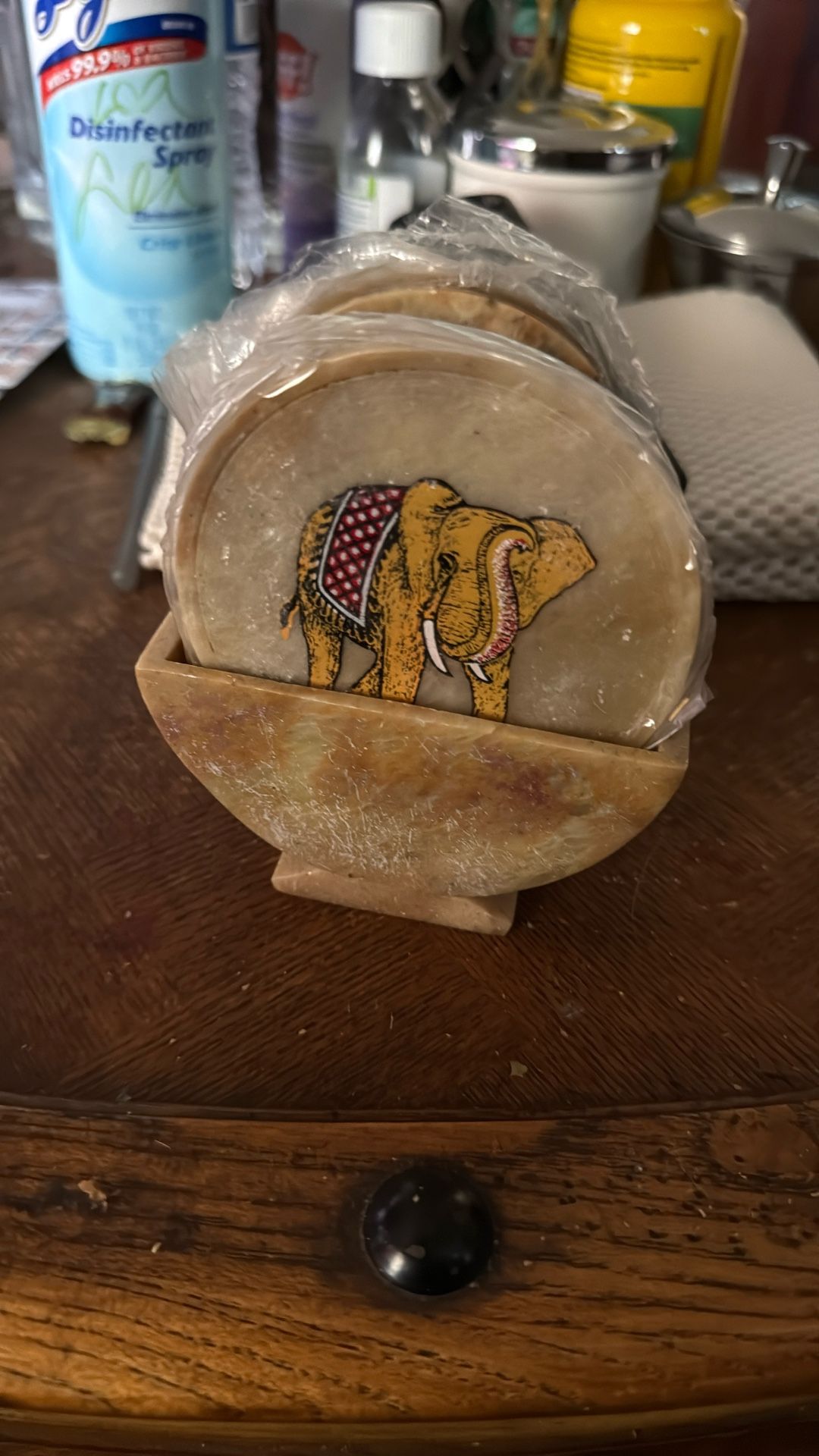 New marbol coasters six coasters