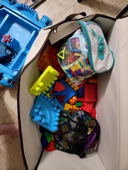 Tons of  big Leggo blocks and Magnets for kids