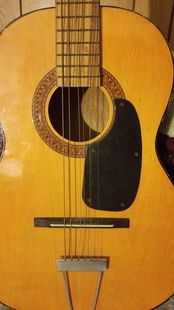 Vintage acoustic guitar