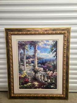 Seaside Terrace by James Reed - Picture Frame
