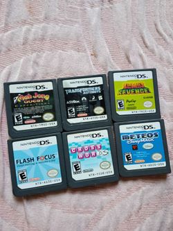 Nintendo DS Game Cartridges Lot of 6