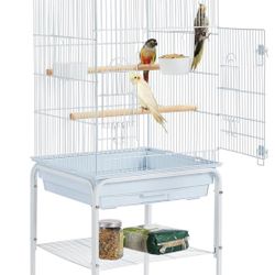 Topeakmart Rolling Bird Cage for Visit > Cockatiels Parrots Small Birds...EXCELLENT 