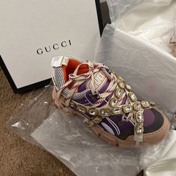 Gucci Flashtrek leather trainers