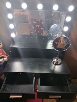 black vanity