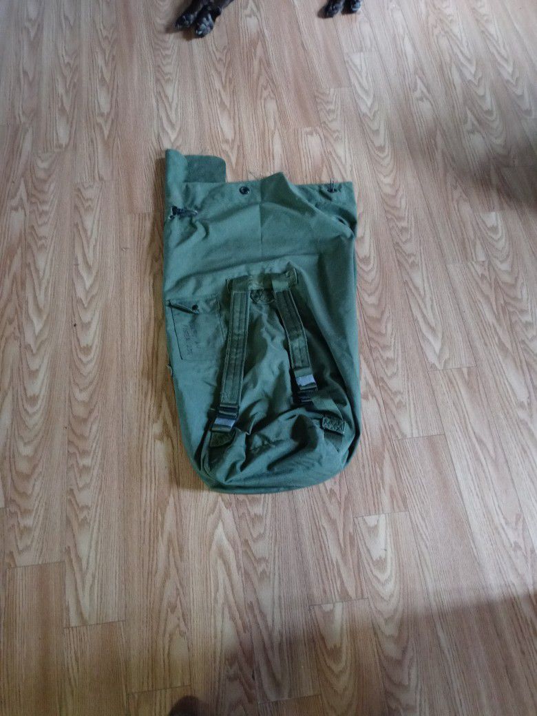 Military Duffle Bag/ Ruck Sack.