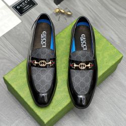 New Men's Gucci Leather Shoes  