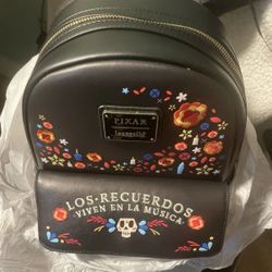 Pixar Loungefly Floral Backpack-COCO