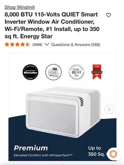 Windmill window air conditioner unit