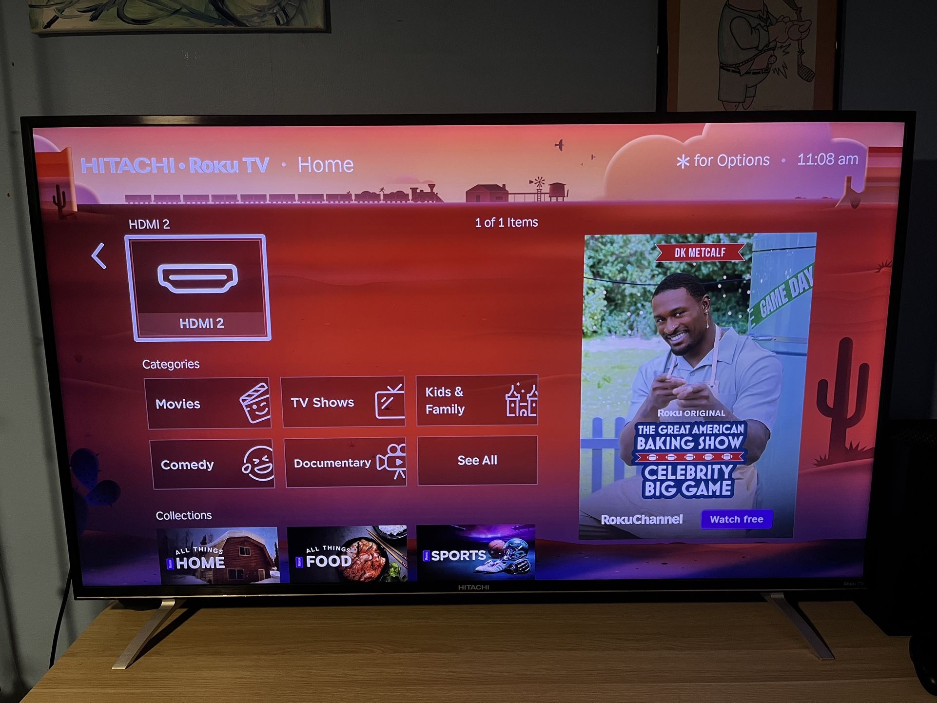 Hitachi Roku TV 4K 55”