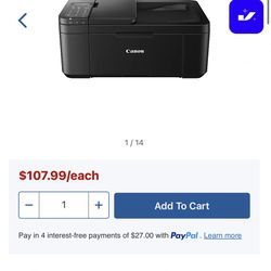 Canon TR4720 Printer (Like New)