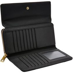 Fossil Black Jori RFID FlapClutch  Style:  Color - Black