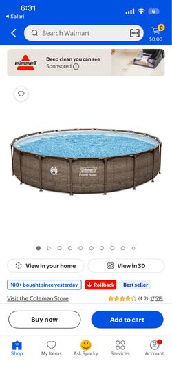 Bestway Power Steel 18’ x 48” Round Above Ground Pool Set