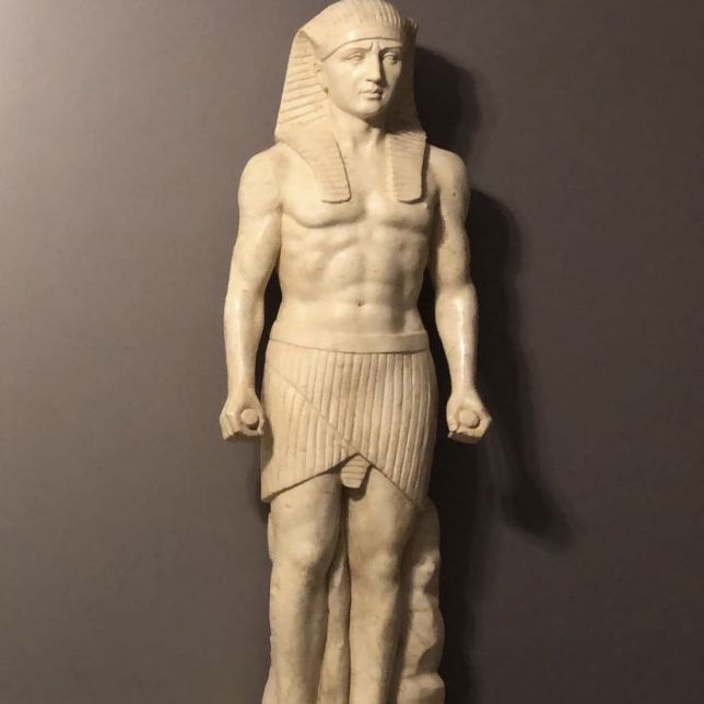 Marble Egyptian figure statues