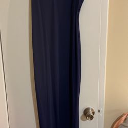 Navy Blue Strap Dress