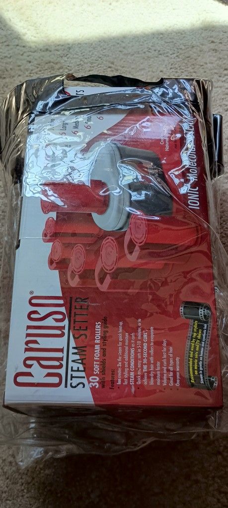 Hair beauty set Ionic Molecular Steam Setter with 30 rollers including
