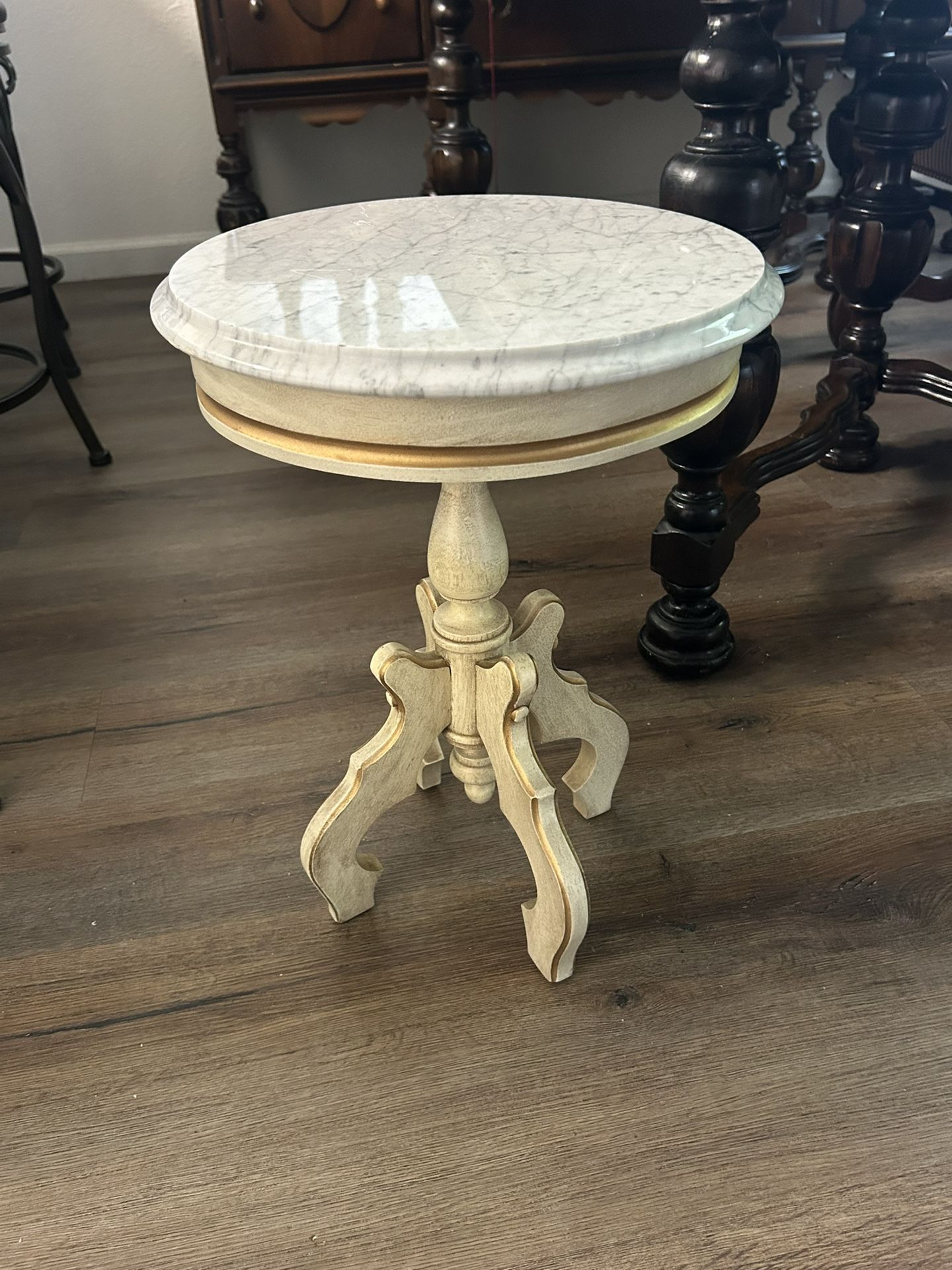Victorian Marble Top Side Table
