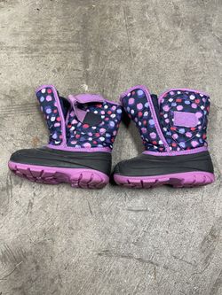 Kamik Snowbug 4 Girls Toddler Winter Boot Purple Size 10 Made In USA..