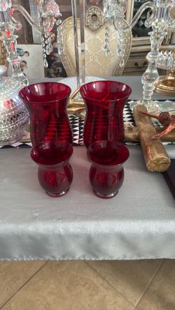 Red Vases