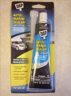 DAP Auto/Marine Silicone Sealant, Clear, 2.8 oz