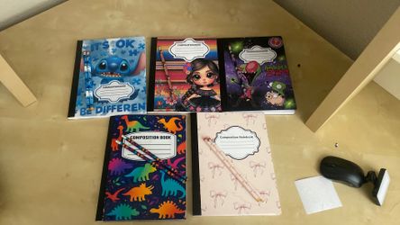 $5 Each Or 5x20 Composition Notebooks PLUS Pencils 