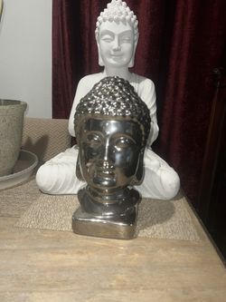 Silver Buddha Head