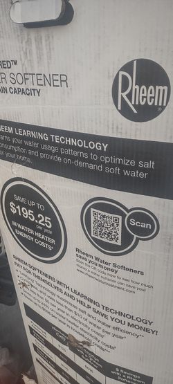 Rheem Water Softener – NEW (Open Box) – $260 