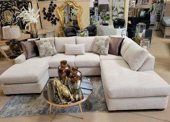 Comfy Sectional w/ Double Chaise – Custom Colors Available