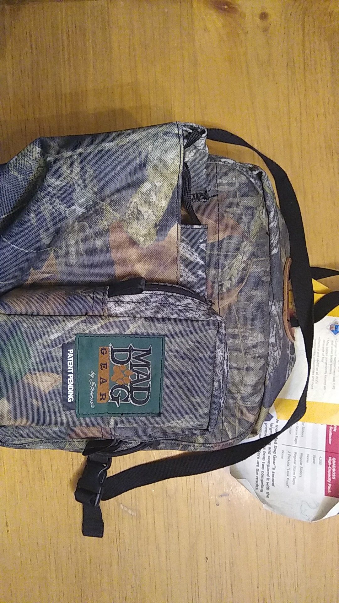 Mad Dog ATV tank top bag, camo