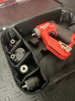 Milwaukee M12 FUEL 12V Lithium-lon Brushless Cordless 4-in-1 Installation 3/8 in. Drill Driver with 4 Tool Head (Tool-Only)