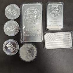 24 Oz Silver Bar And Round 999 Fine