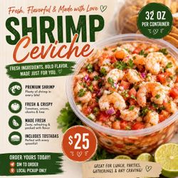 Fresh Homemade Ceviche | Made to Order