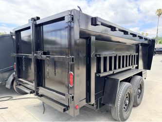 8x14x4 Heavy Duty Scissor lift Dump trailer
