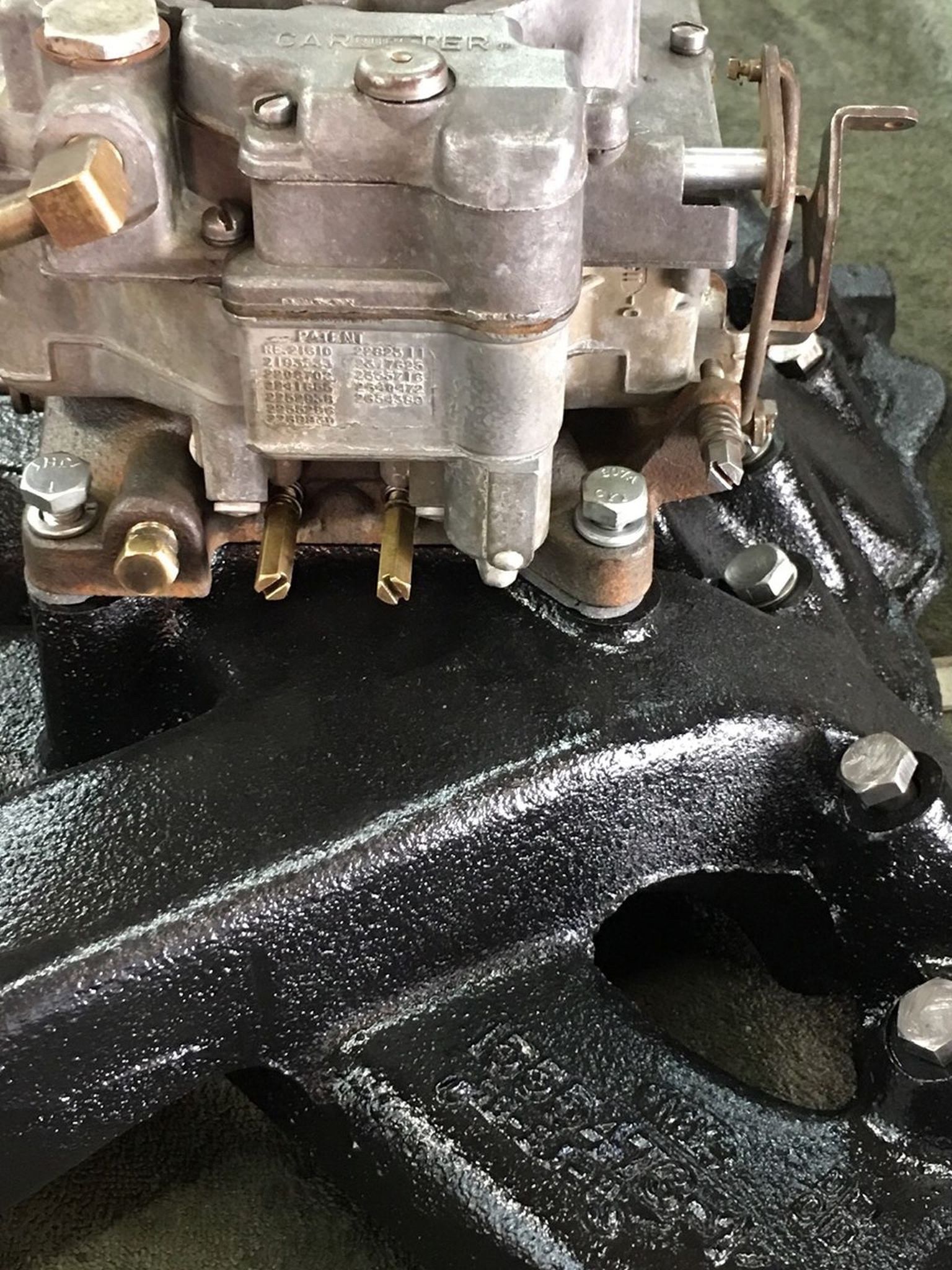 Hemi 392 Intake And Carb And Valley Pan