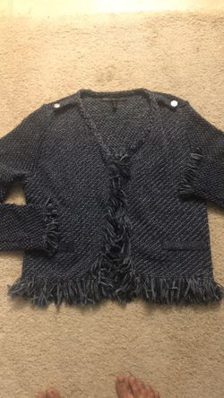 Blue cardigan