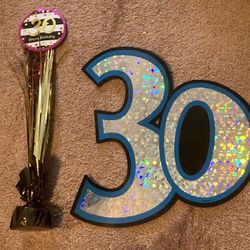 30th Birthday Celebration items