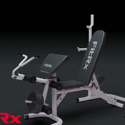 Brand new FitRx Weight Bench with Squat Rack, Adjustable Workout Bench and Squat Rack for Home Gym