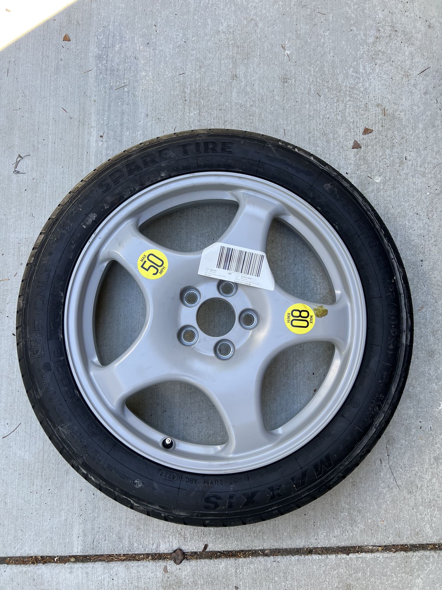 OEM  2019 BMW X3 Emergency Spare Tire And Complete Accessory Kit 