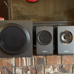 Logitech Subwoofer and Speakers 