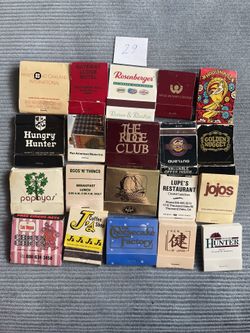 Vintage Restaurant, Hotel & Casino Matchbooks, USA Advertising Ephemera, 1960s–1990