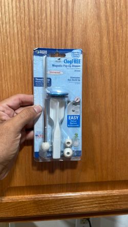 ClogFREE Magnetic Pop-Up Drain Stopper Chrome