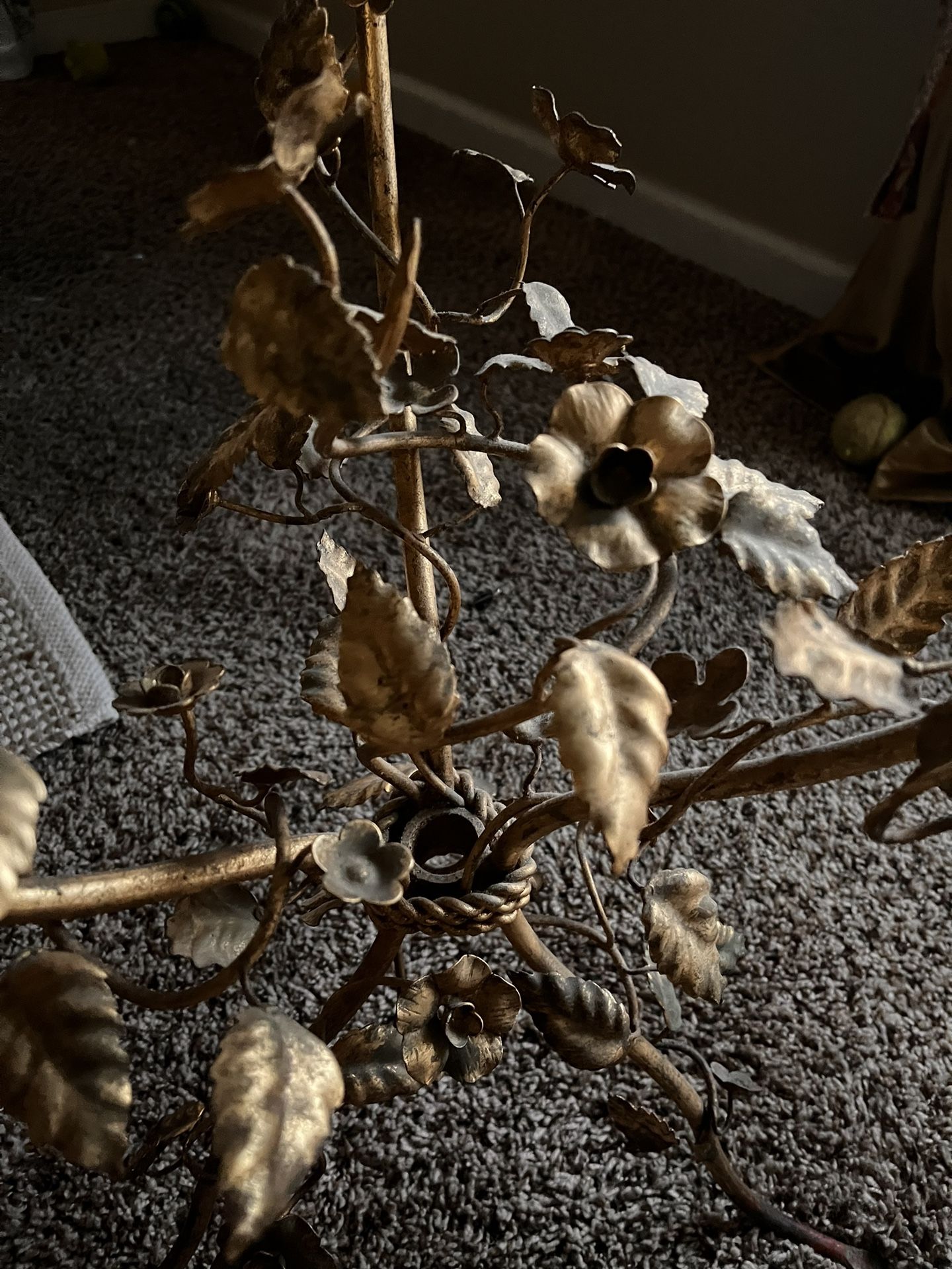 Gold Leaf End Table