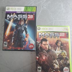 xbox 360 Mass Effect 2 and 3 game bundle
