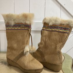 TÉCNICA SNOW FUR BOOTS Italy Worn Twice