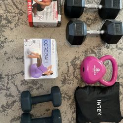 Home Gym Bundle – Dumbbells, Kettlebell, Body Bars, Core Gear