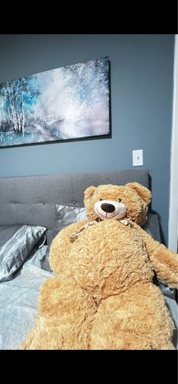 Giant plush teddy bear