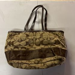 Coach Diaper Bag (tan/brown)
