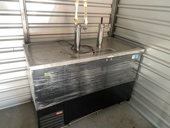 dispensador refrigerado de cerveza de barril comercial de dos puertas