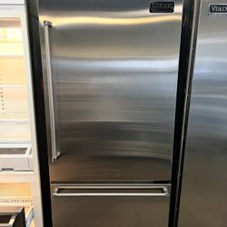 Viking 36” Inch Stainless Steel Built In Refrigerator 