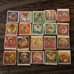 20 Stickers And Cartons, Rare To Find Promotion Monstruos Del Ritmo De Sabritas México