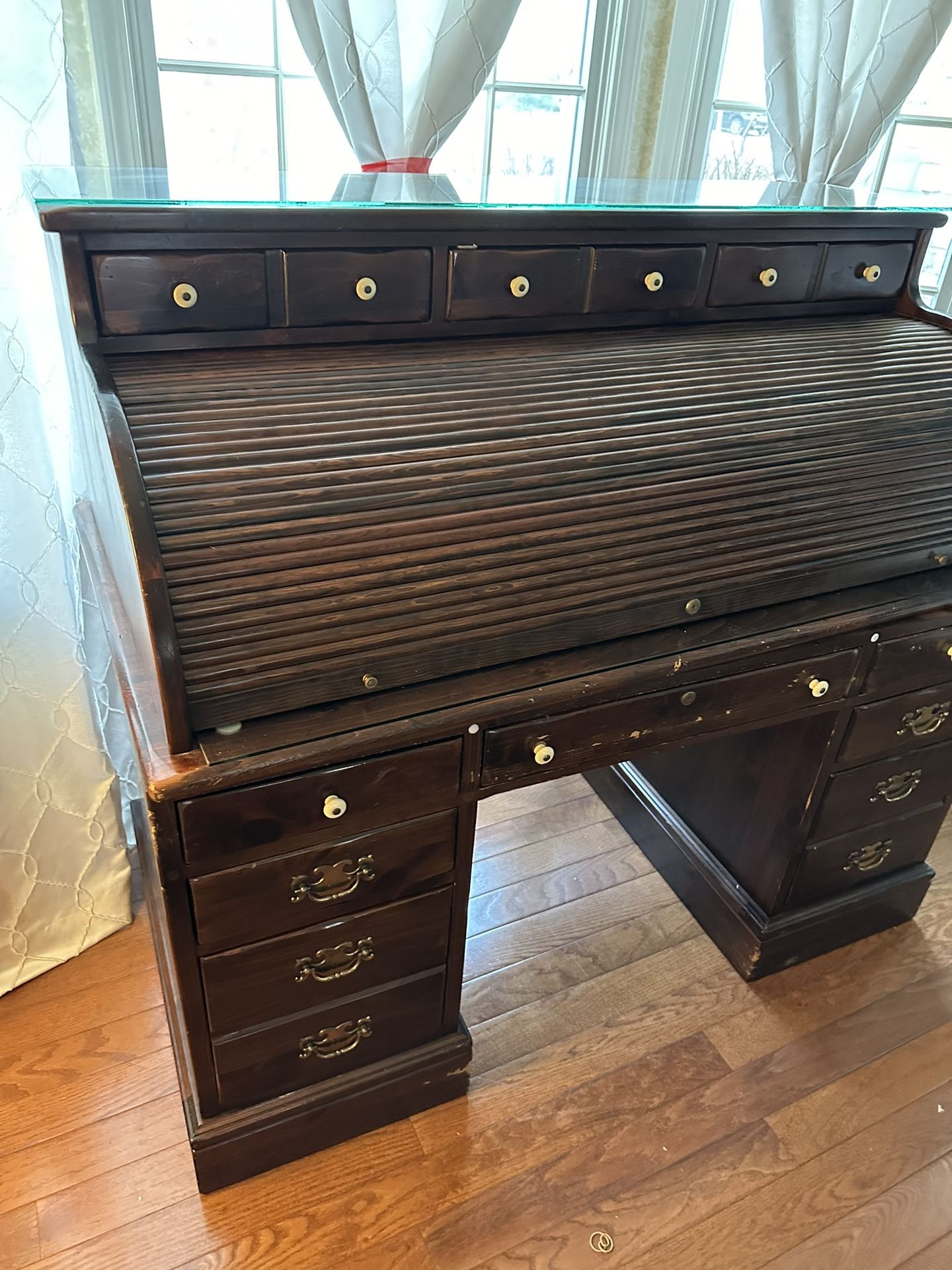 Ethan Allen Roll Top Desk for Sale in Mystic Islands, NJ OfferUp